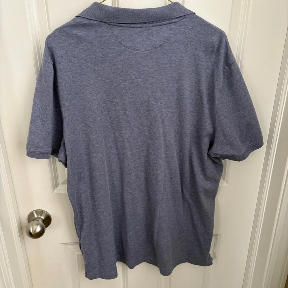 Banana Republic Men's Luxury Touch Standard Fit Blue Polo